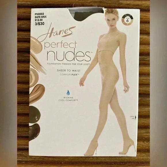 🆕➕size Hanes Premium  Bronze Plus Size Pantyhose 5/6X - Picture 6 of 12